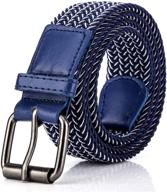 versatile elastic braided woven men's and women's belt accessory: stretch in style! логотип