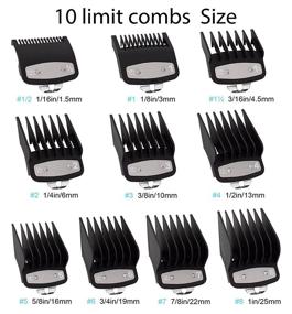 img 2 attached to 🔖 Wahl Clipper Guards Cutting Guides - 1/16 to 1 Inch Range, 10-Pack