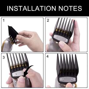 img 3 attached to 🔖 Wahl Clipper Guards Cutting Guides - 1/16 to 1 Inch Range, 10-Pack