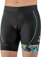 🩲 sls3 tri shorts for women: women's triathlon shorts with soft chamois fx print, incredible comfort and slim athletic fit логотип