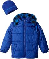 ixtreme boys' puffer coat with hat - 100% polyester for maximum comfort logo