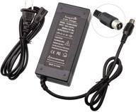 🔌 high-quality 36v 2a charger: output 42v for electric scorer 10s lithium battery pack with rca 10mm lotus plug logo