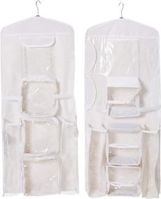 img 4 attached to 🎁 White and Clear Elf Stor 83-DT5153 Door Hanging Wrapping Paper and Gift Bag Storage Caddy & Organizer Combo Set of 2