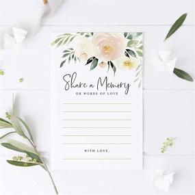 img 3 attached to 🌸 Bliss Collections Share a Memory Cards: 50 Pack of Blush Floral 4x6 Cards for Special Occasions and Cherished Moments - Made in the USA