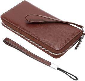 img 3 attached to Lavemi Womens Blocking Leather Wristlet Women's Handbags & Wallets for Wallets