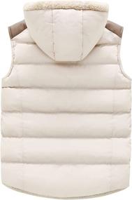 img 3 attached to 🧥 ZSHOW Women's Casual Thicken Quilted Hooded Vest with Padded Fleece Jacket