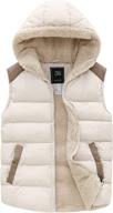 🧥 zshow women's casual thicken quilted hooded vest with padded fleece jacket логотип