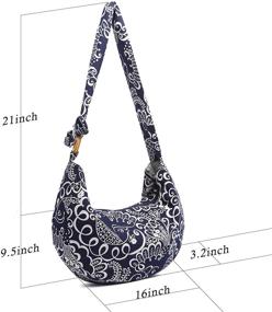 img 3 attached to COTON POSE Crossbody Bohemian Off White Women's Handbags & Wallets