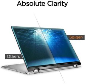img 1 attached to 📱 Spigen Tempered Glass Screen Protector for Asus Chromebook Flip C436FA / C434TA (14 inch) - 9H Hardness and Precision Fit