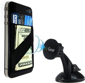 img 4 attached to UbiGear Universal Car Cell Smartphone Magnetic Wallet Holder - 📱 Fast Swift-Snap, 360° Degree Mount, RFID Blocking for ID Theft Prevention