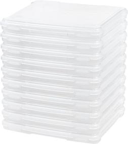 img 4 attached to 📁 Iris USA, Inc. Clear Slim Portable Project Case (Pack of 10) - 586390, Improved SEO