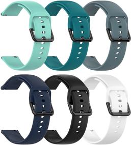 img 4 attached to 6Pack Replacement Watch Bands for Veryfitpro ID205L, ID205, ID205G, ID205S and Willful ID205L SW020 SW023 Smart Watches - Designed for Women and Men