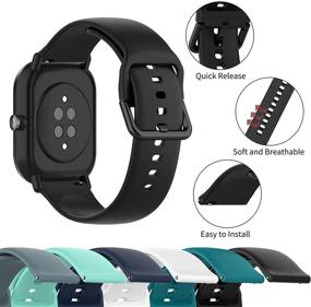 img 3 attached to 6Pack Replacement Watch Bands for Veryfitpro ID205L, ID205, ID205G, ID205S and Willful ID205L SW020 SW023 Smart Watches - Designed for Women and Men