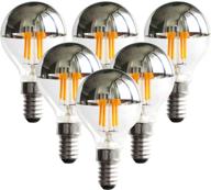 💡 dimmable edison style candelabra bulb with filament-equivalent glow logo