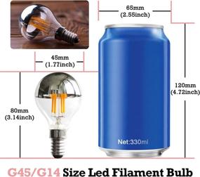 img 1 attached to 💡 Dimmable Edison Style Candelabra Bulb with Filament-equivalent Glow