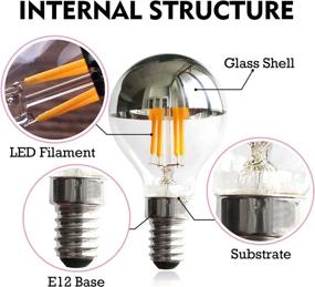 img 2 attached to 💡 Dimmable Edison Style Candelabra Bulb with Filament-equivalent Glow