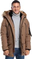 🧥 molemsx men's winter duck down jacket parka puffer coat with hood faux-fur trim xs-3xl - stay warm and stylish! logo