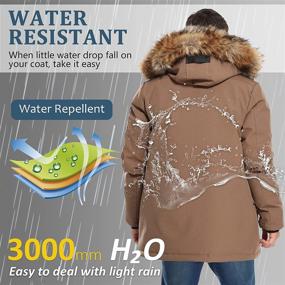 img 1 attached to 🧥 Molemsx Men's Winter Duck Down Jacket Parka Puffer Coat with Hood Faux-Fur Trim XS-3XL - Stay Warm and Stylish!