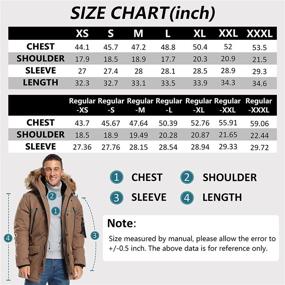 img 2 attached to 🧥 Molemsx Men's Winter Duck Down Jacket Parka Puffer Coat with Hood Faux-Fur Trim XS-3XL - Stay Warm and Stylish!
