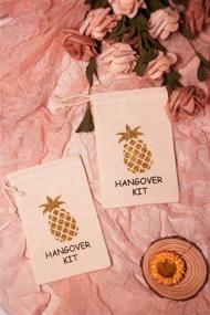 img 3 attached to Pineapple Bridesmaid Bachelorette Hangover Drawstring