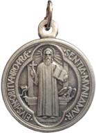 medal saint benedict string cord logo
