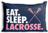 lacrosse pillowcase pillows chalktalk sports bedding logo