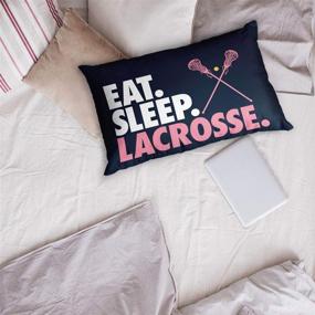 img 1 attached to Lacrosse Pillowcase Pillows ChalkTalk Sports Bedding