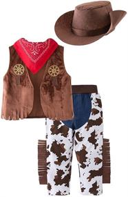 img 4 attached to 🤠 Wild West Adventure: Western Cowboy Style Costume Cosplay