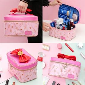 img 1 attached to Portable Cosplay Cosmetic Leather Organizer