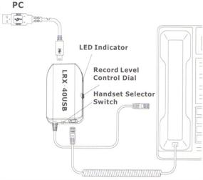 img 1 attached to 📞 Усовершенствованный адаптер записи VEC LRX-40USB для телефонов