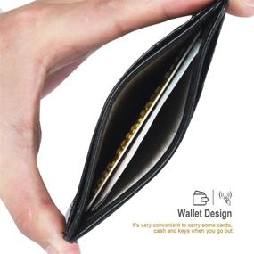 img 2 attached to Teskyer Minimalist Blocking Leather Wallets Women's Handbags & Wallets in Wallets