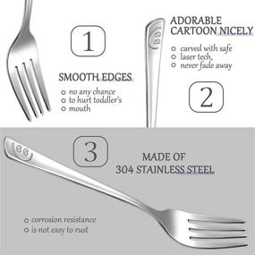 img 3 attached to Utensils Stainless Flatware Polished Preschooler