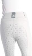 stylish and functional romfh ladies isabella full grip breeches in white: a must-have for equestrian fashionistas! logo