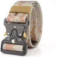 stealthy style: hefujufang camouflage heavy duty quick release men's accessories and belts logo