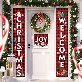img 4 attached to Christmas Banners Decorations Suitable 180×30Cm