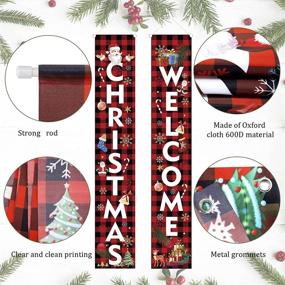 img 2 attached to Christmas Banners Decorations Suitable 180×30Cm