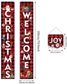 img 3 attached to Christmas Banners Decorations Suitable 180×30Cm