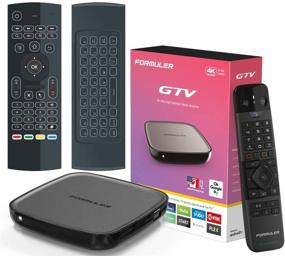 img 4 attached to 📺 Formuler Gtv Certified Android TV 9.0 with Bluetooth Remote Control + Complimentary Air Mouse featuring Keyboard and Backlit Design.