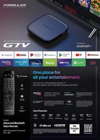 img 3 attached to 📺 Formuler Gtv Certified Android TV 9.0 with Bluetooth Remote Control + Complimentary Air Mouse featuring Keyboard and Backlit Design.