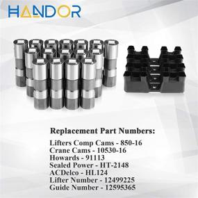 img 2 attached to 🔧 High-Quality Handor 16 Hydraulic Roller Lifters & 4 Guide Trays for GM Chevy LS-Series Engines 1997-2012 - Compatible with LS1 LS2 LS3 LS7, 12499225 12595365