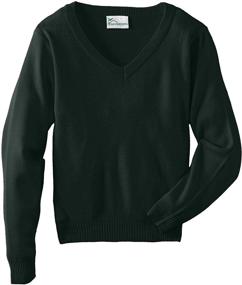 img 1 attached to Long Sleeve V-Neck Sweater for Boys' School Uniform