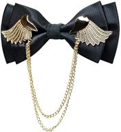 🎩 elegant and stylish manoble adjustable golden bowtie in timeless black shade logo