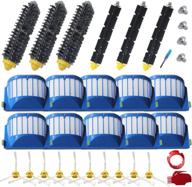 🧹 complete set of amyehouse replacement parts for irobot roomba 600 series vacuum - bristle & flexible brushes, filters, side brush, and cleaning tools логотип