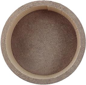 img 3 attached to ScratchMe Round Cat Scratcher Post & Board - Durable Lounge Bed with Scratch-Resistant Pad, Prevents Furniture Damage - Size: 17.32'' x 17.32'' x 6.11''