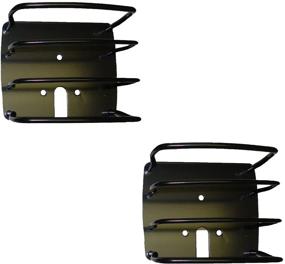 img 2 attached to Black Euro Tail Light Guard for Jeep CJ/YJ/TJ Wrangler by Outland (391122601)
