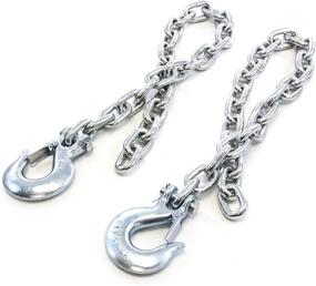 img 4 attached to 🔗 Red Hound Auto 3/8" x 35" Safety Chain with Slip Hook - 17,000 LB Tow Pair: High-Quality Towing Equipment