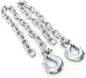 img 3 attached to 🔗 Red Hound Auto 3/8" x 35" Safety Chain with Slip Hook - 17,000 LB Tow Pair: High-Quality Towing Equipment
