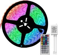 💡 waterproof supernight led light strip 32.8ft - 600leds rgb color changing rope lighting with remote control логотип