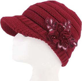 img 2 attached to ❄️ Womens Beanie Hat Scarf Set - Stay Cozy in this Winter Warm Thick Knit Slouchy Skull Cap & Infinity Scarf Combo for Women