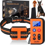 🐶 uccdo dog training collar with remote - waterproof shock collars for dogs, 2660ft range, 3 training modes, 0-99 vibration shock, beep sound - ideal for small, medium, and large dogs логотип